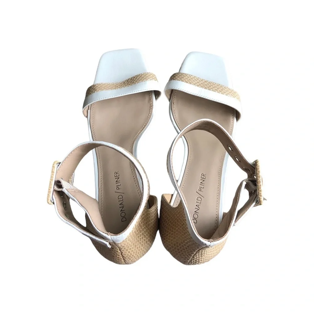 Donald J. Pliner Watson Block Heel Ankle Strap Dress‎ Sandal Size 9.5 - Picture 2 of 6